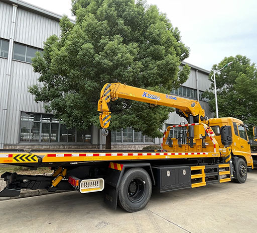 dongfeng 8ton tow truck with crane-HUBEI CHANGHENG SPECIAL