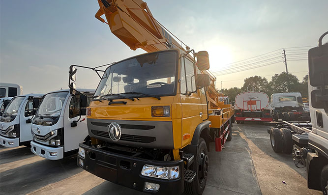 High aerial platform working truck