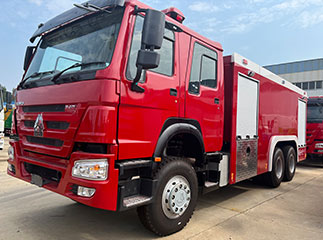 HOWO 20 ton water and foam fire fighting truck