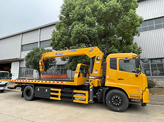 dongfeng kingrun tow truck mounted 6.3ton crane