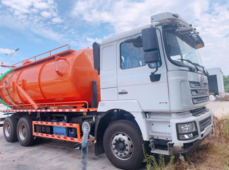 shacman 20cbm vacuum  sewage suction truck