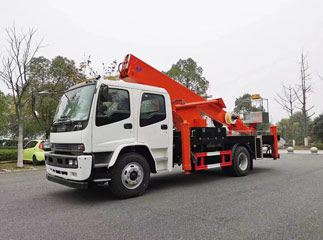 isuzu 28m crew cab high aerial working platform truck