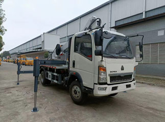 howo 15m high aerial working platform truck