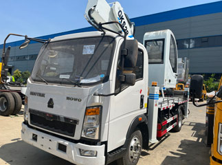 howo 28m high aerial working platform truck