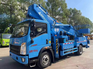 howo high aerial working platform truck