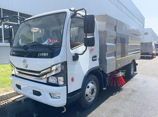 high pressure dongfeng road sweeper and cleaning truck