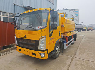 howo 6cbm high pressure cleaning  sewage suction truck