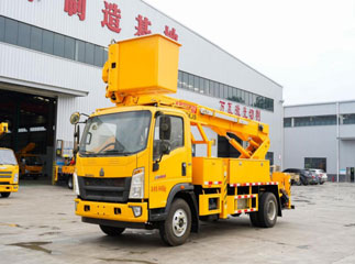 howo insulated material 17.5m aerial working platform truck