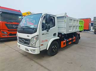 China 5ton small hook lift garbage dump truck