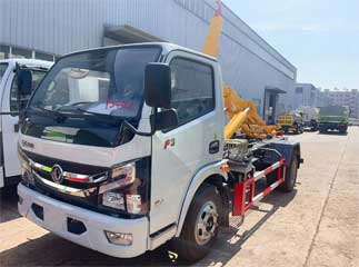 dongfeng 5m³ hook arm garbage truck